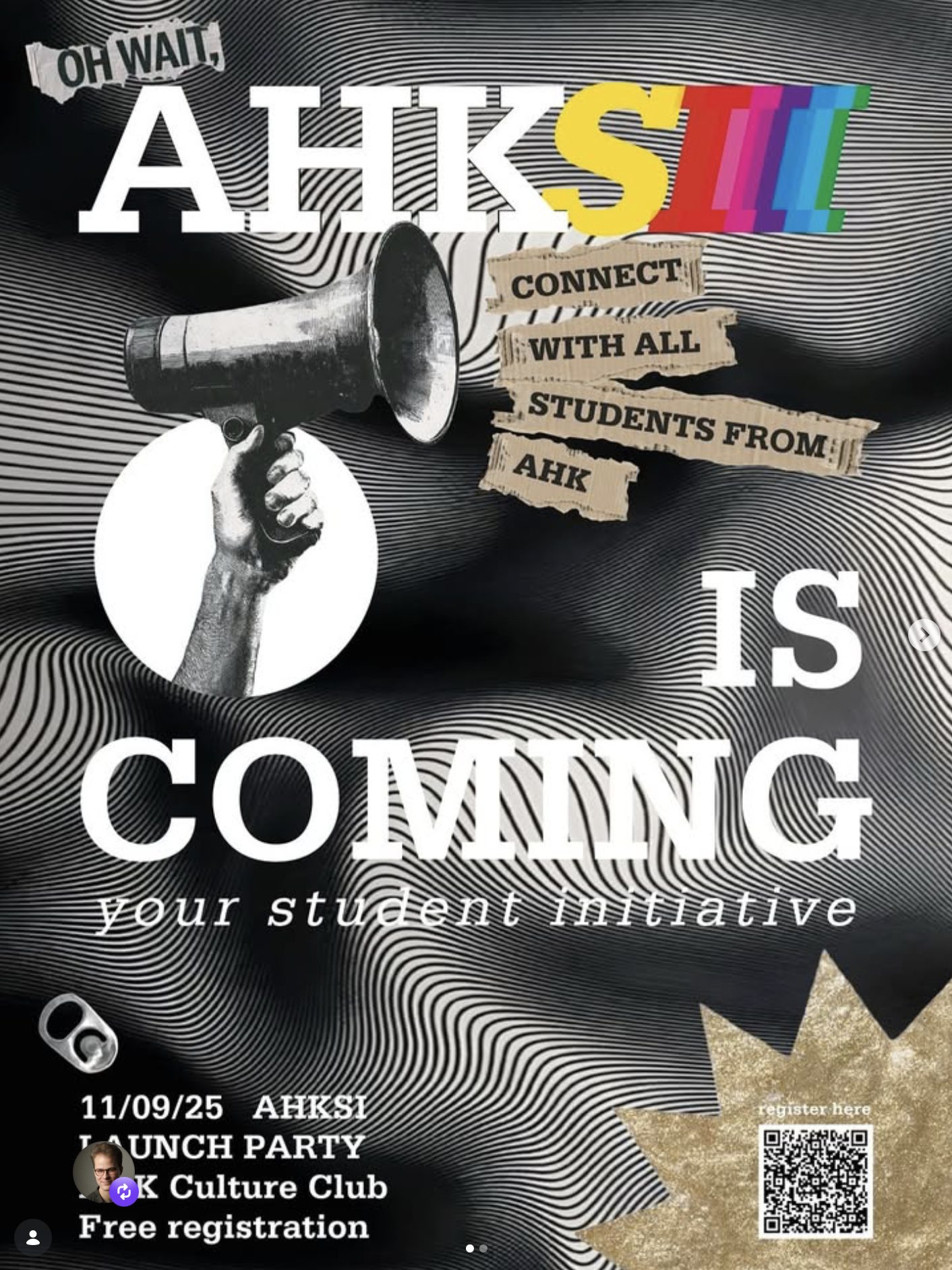 AHKSI call-to-action poster inviting AHK students to join