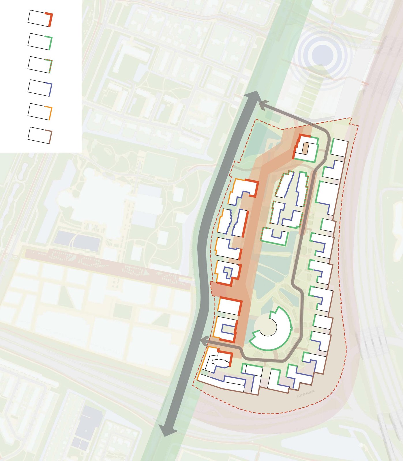 The transition between building and public space.