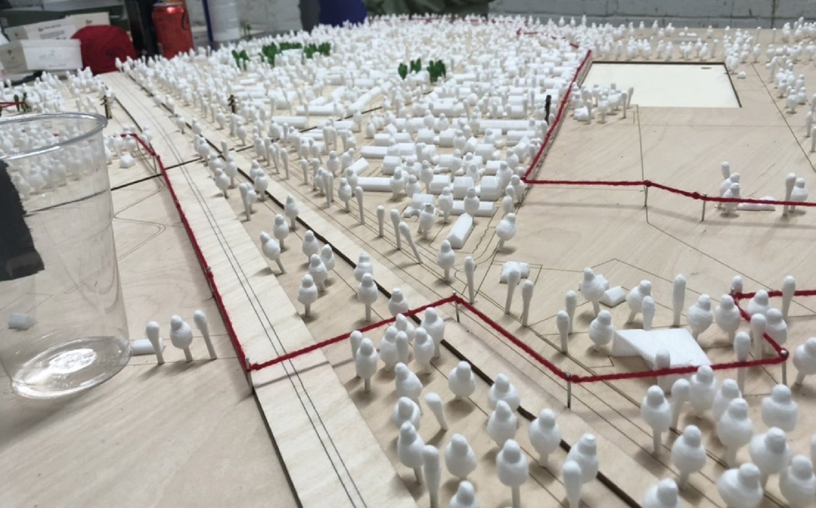 Physical model of Maarn built to let residents design their own development areas