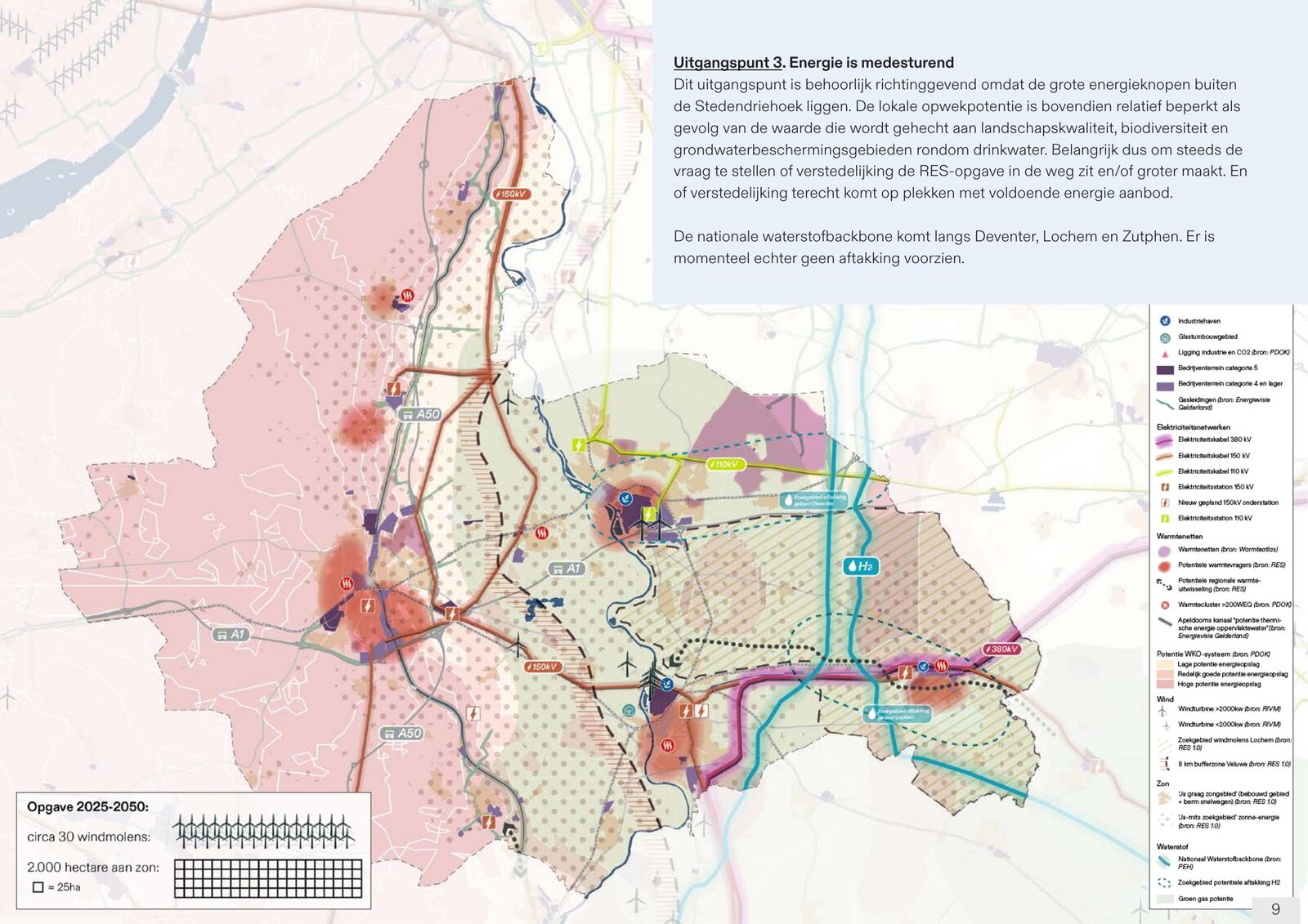 Energy map of the Stedendriehoek region