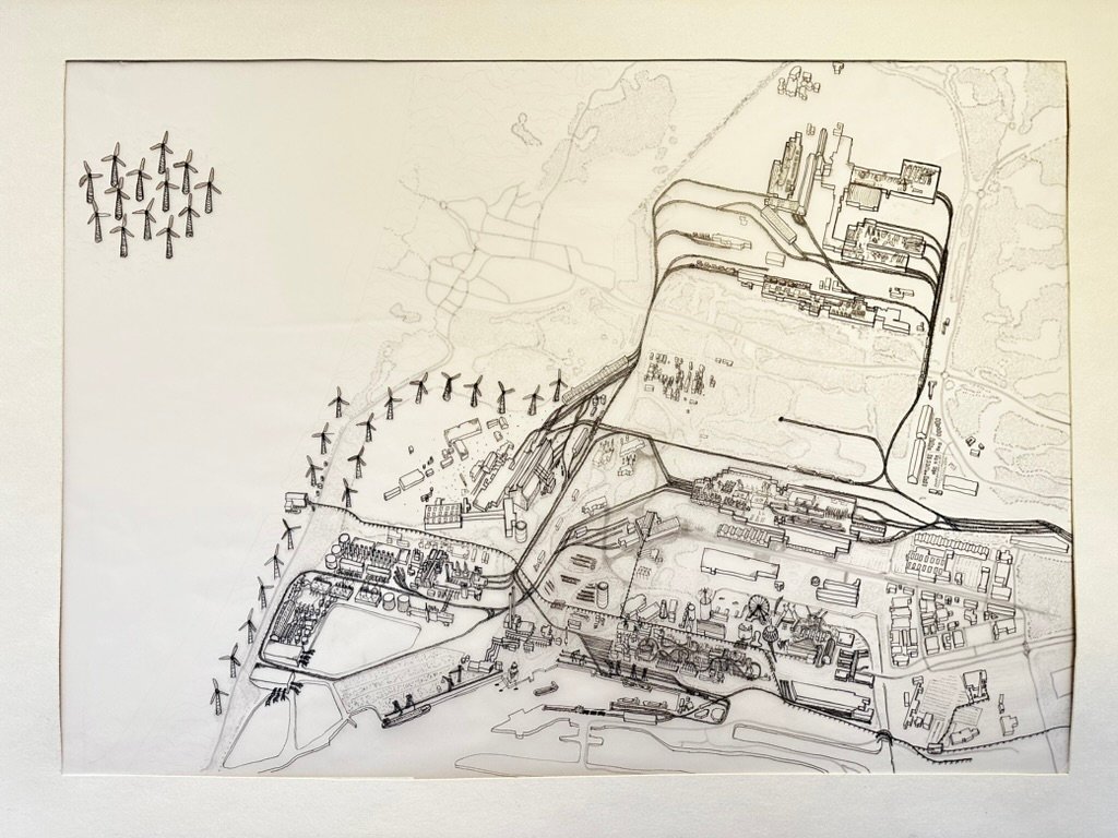 The narrative in one hand drawing