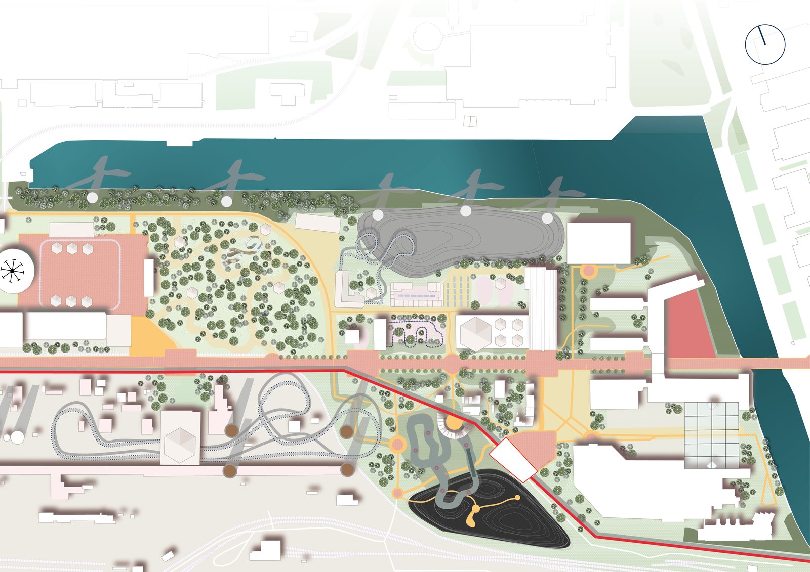 Plan of the Tata theme park.